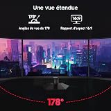 KOORUI G2721E Ecran PC Gamer 27 Pouces, 320Hz, Fast IPS, QHD 1440P Ecran Gaming, 1ms, HDR 400, Adaptive Sync,Compatible VESA 75 * 75mm, HDMI 2.0/DP1.4, Réglage Ergonomique - 8