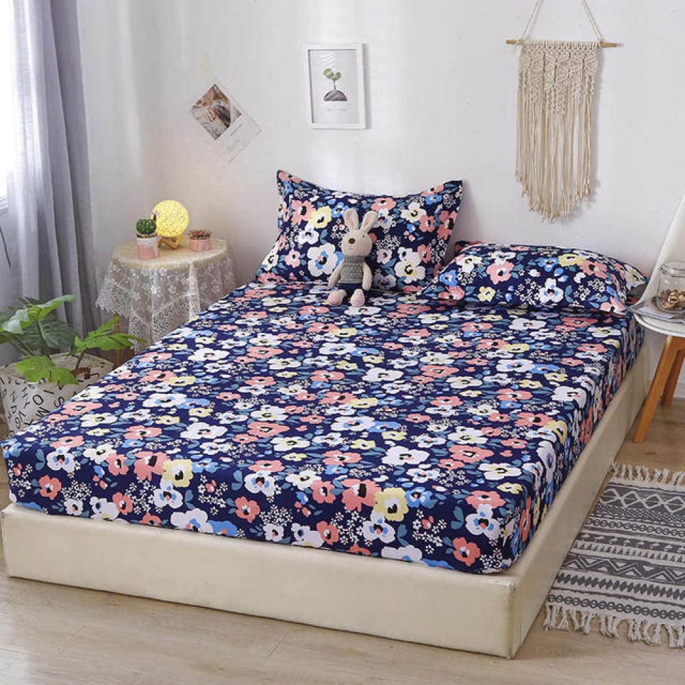 Drap de lit avec taie d'oreiller à fleurs pour retrouver un sommeil doux et serein