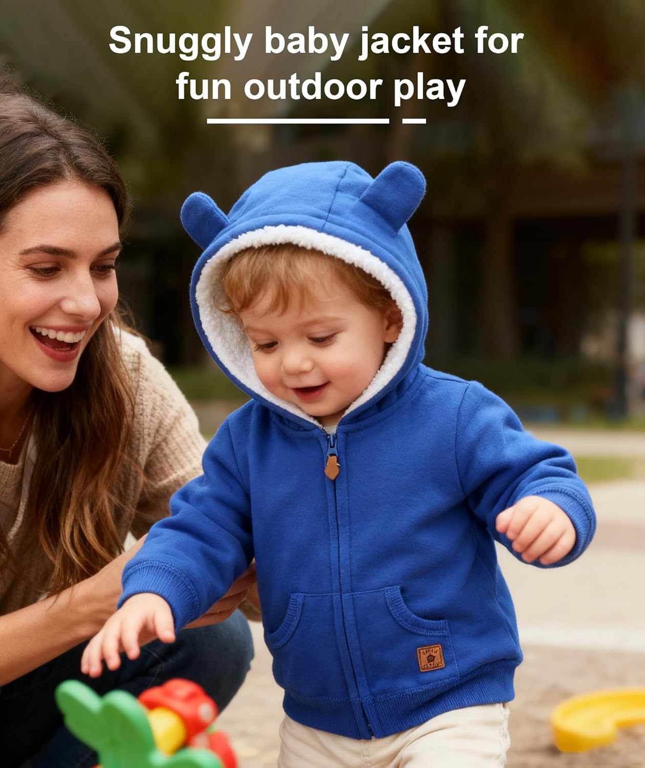 Baby Girls Boys Warm Adorable Hooded Zip Coat for Fall Spring Outerwear 3-24M Kids Jacket - Image 5