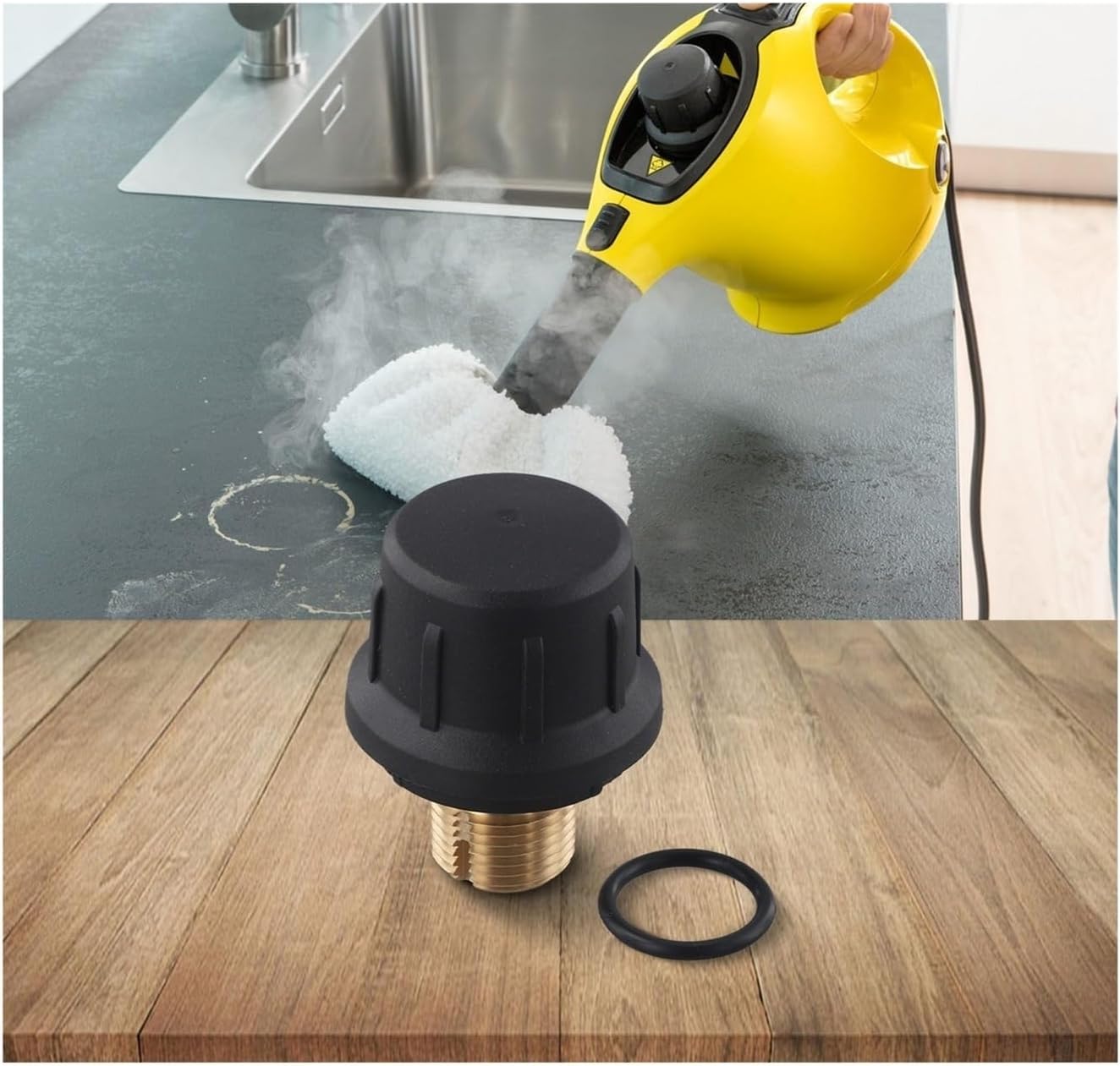 1 Pcs Brass Safety Valve,Compatible For Karcher, SC1 SC2 CTK10 SC2D Vacuum Cleaner Safety Valve Vacuum Cleaner Parts Home Appliances