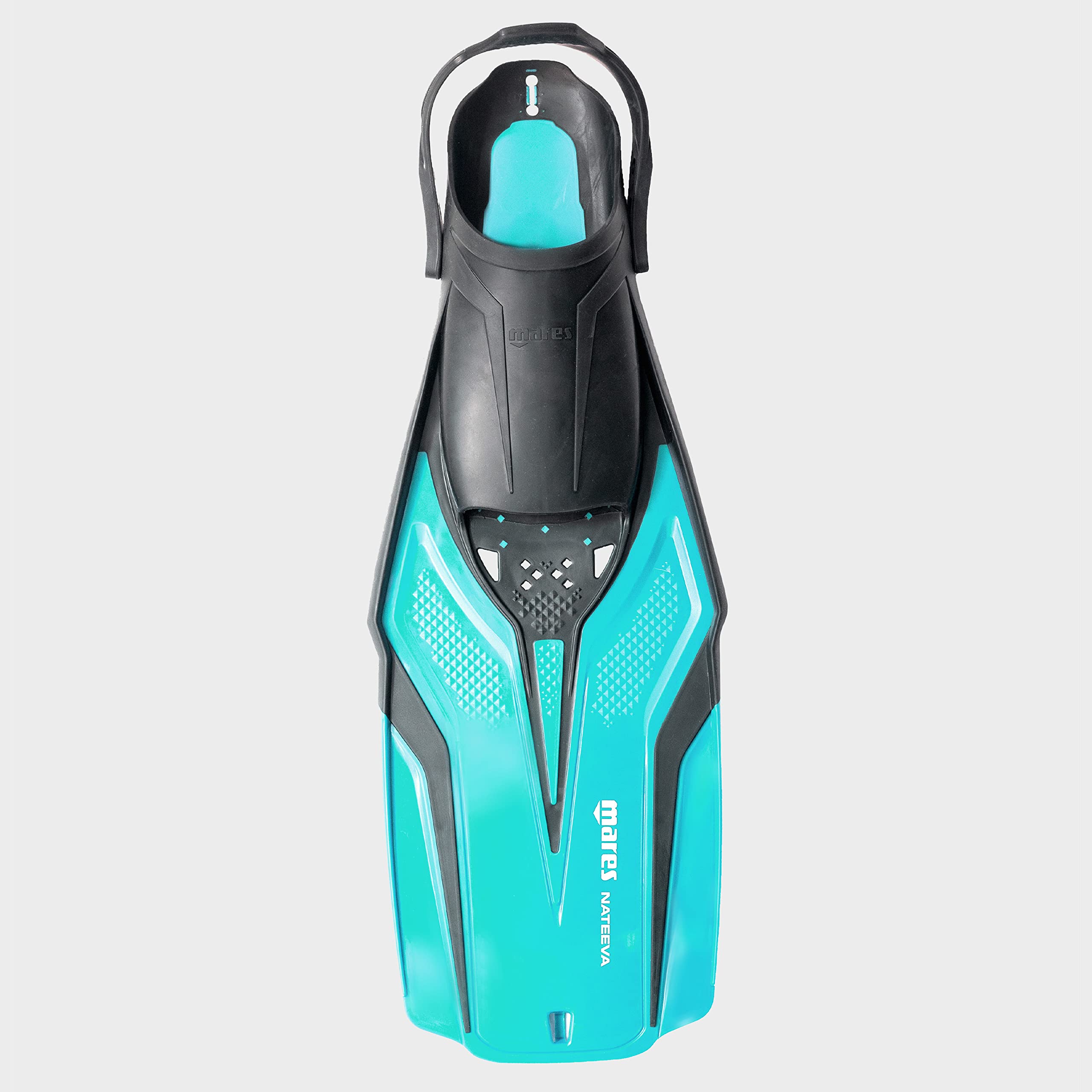 Mares Nateeva Junior – Palmes Snorkeling à Chausson Ouvert pour Enfants, Sangle réglable, Transport Facile, légères et Confortables