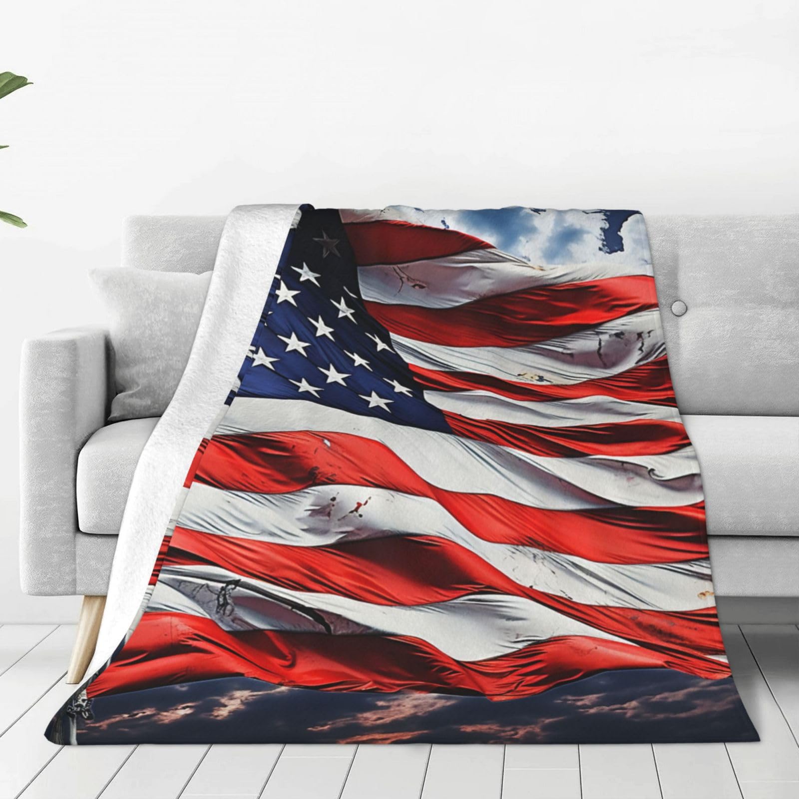 Couverture en flanelle haut de gamme douce et chaude jeté de lit USA