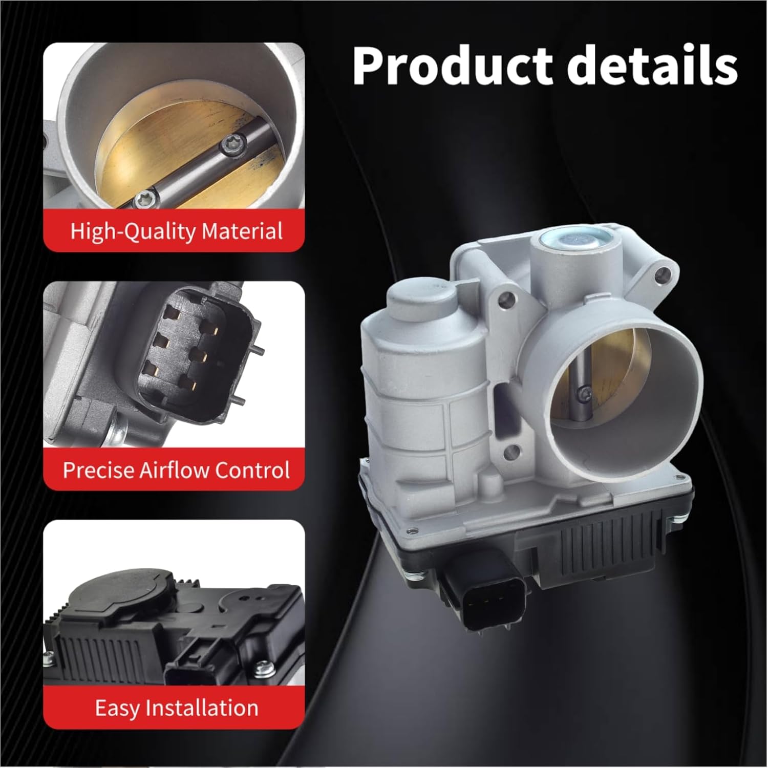 Electric Throttle Body for Nissan Sentra Base L4 1.8L 2004-2006 Nissan Sentra GXE L4 1.8L 2003 Nissan Sentra XE L4 1.8L 2003 [S20052, 16119AU000, 16119AU003, 16119AU00A]