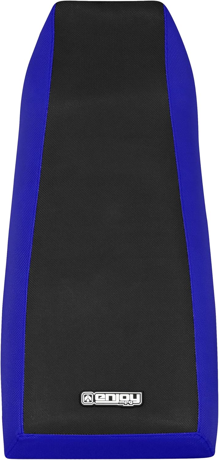 Enjoy Mfg Seat Cover - Compatible with Yamaha 1995-2005 Wolverine 350/YFM350 Gripper seat Cover (YAMIO) #476 (Blue Sides/Black top Standard)