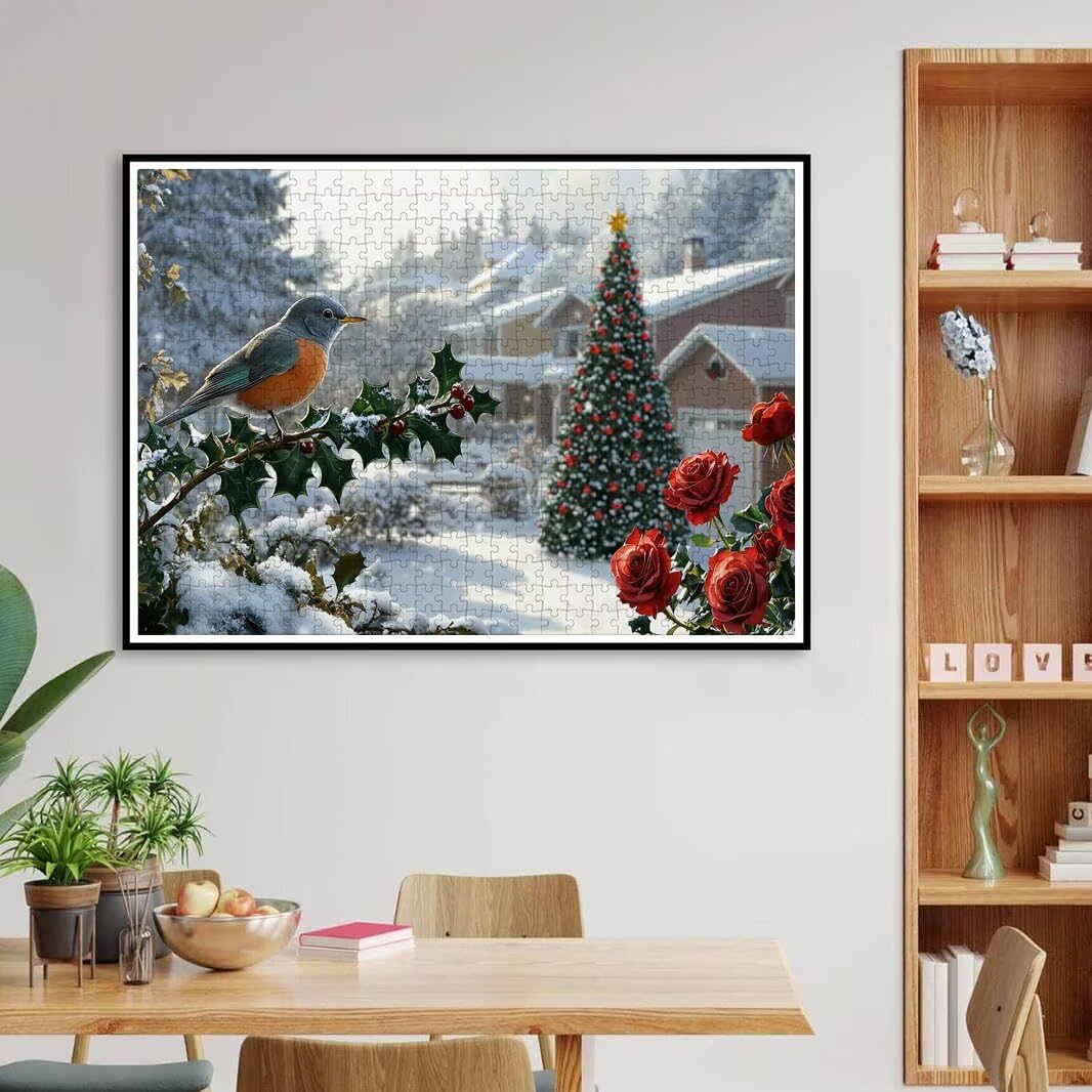 Puzzle 1000 Pezzi, Puzzle Inverno per Adulti, 70x50cm, Compact Box -4494