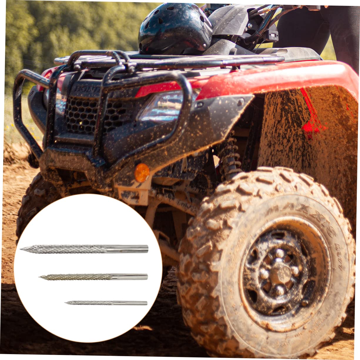 SHERCHPRY 3juegos Puntas De Reparación De Neumáticos De Brocas De Para Automóviles y Motocicletas y Herramienta Para Remover Daños y Puntos De Pinchazo
