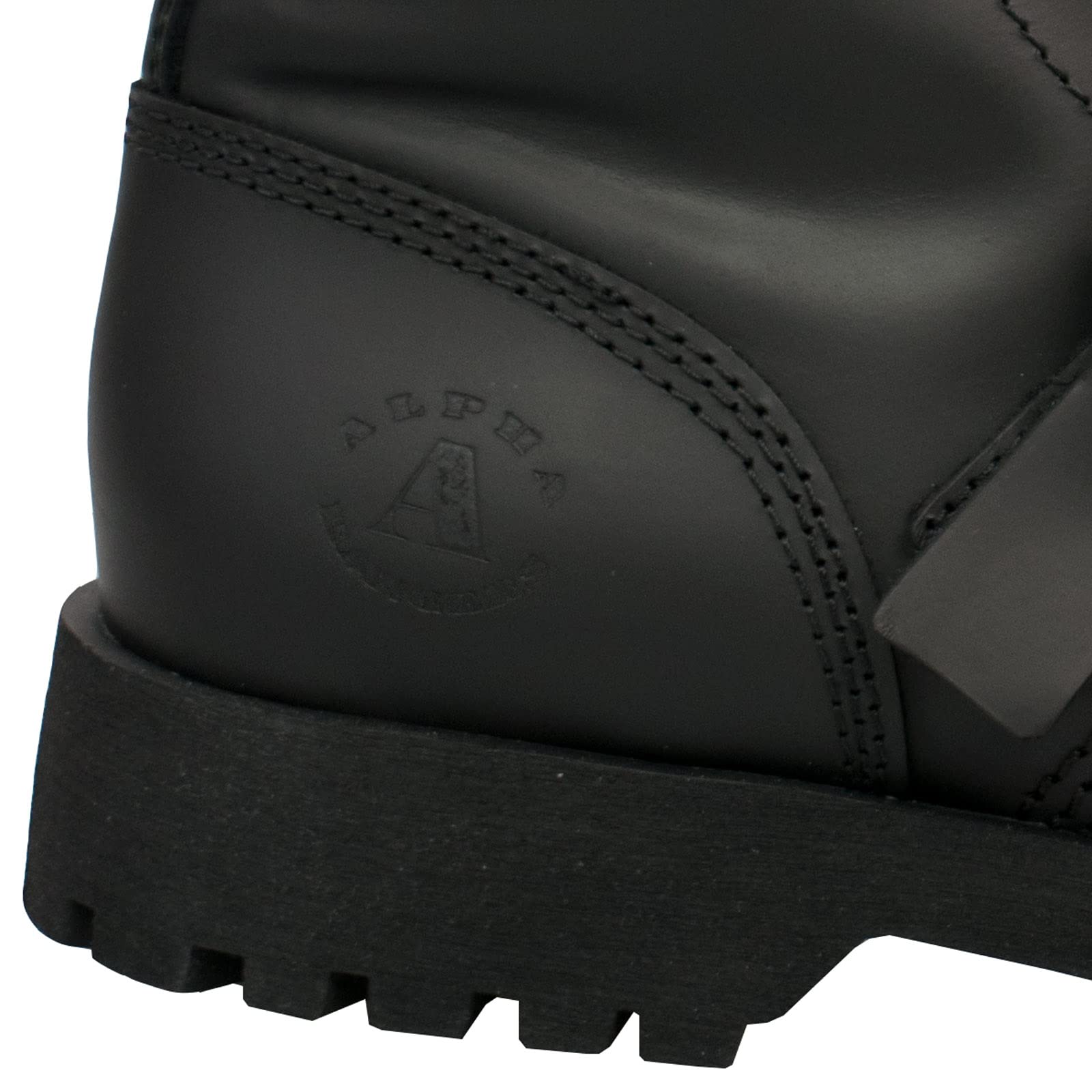 Alpha Rangers 10-loch Boot Schwarz Ranger Unisex Schnallen Buckles Gothic 5060