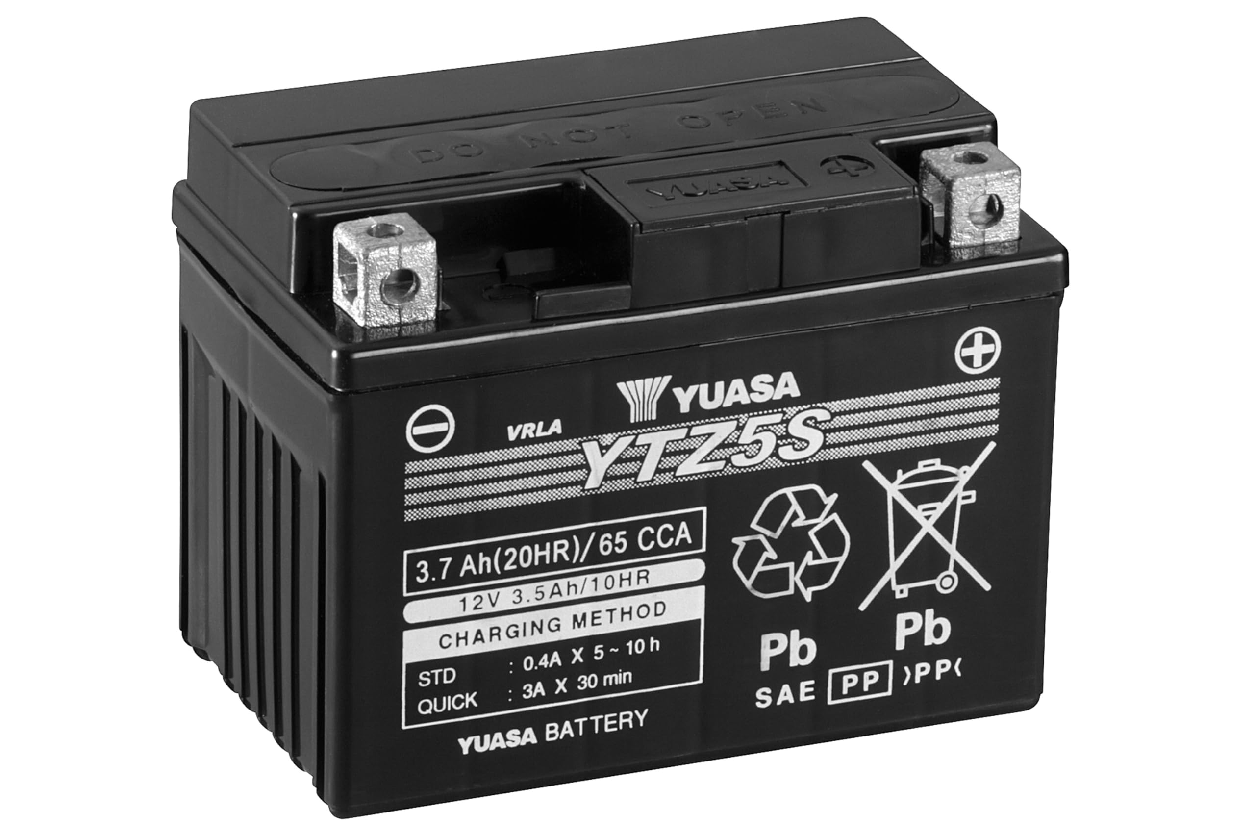 YUASA BATTERIE YTZ5S AGM geschlossen, 23.2 x 14.1 x 8.6 cm