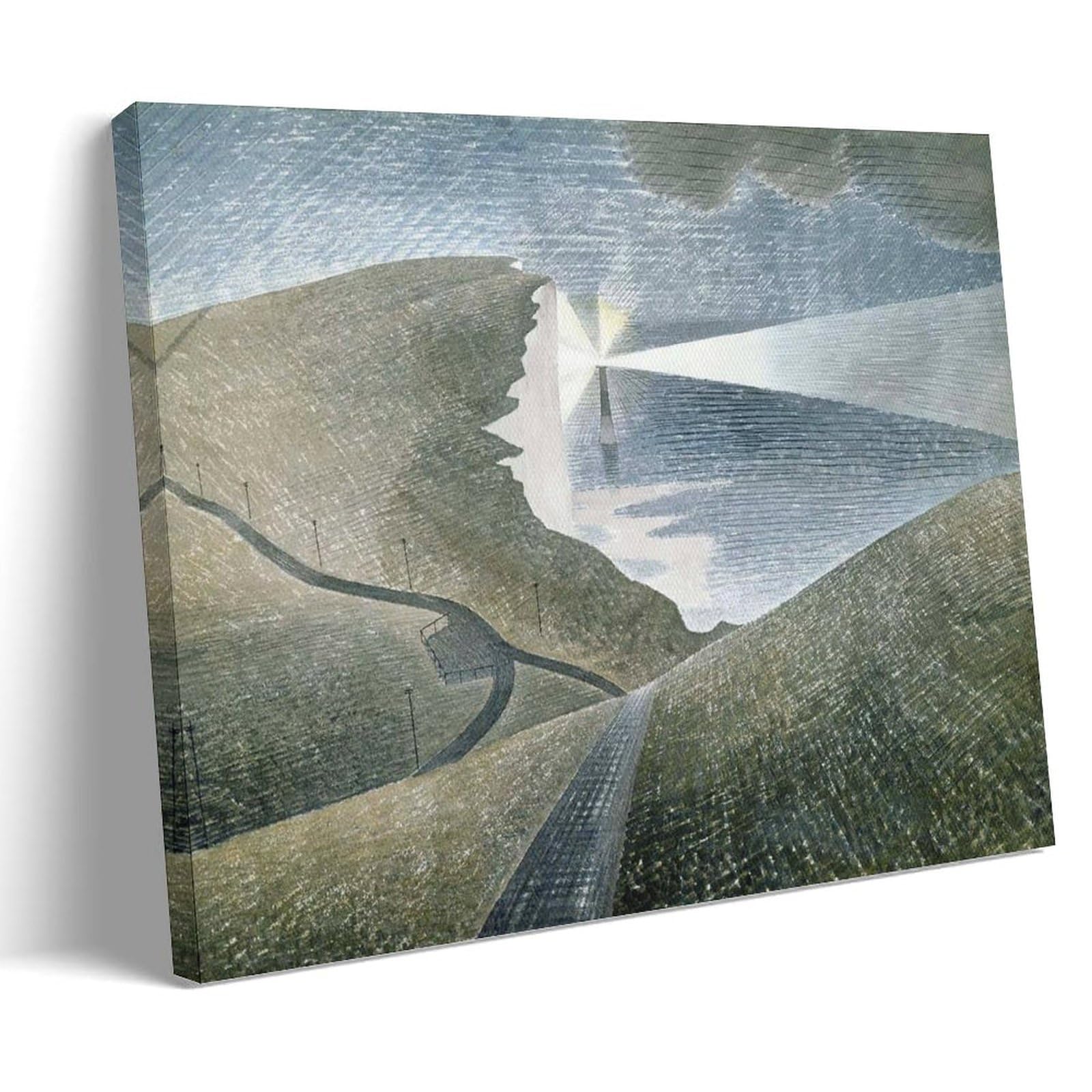 XuXueCC Eric Ravilious Wall Art Prints Paintings Poster Beachy Head Art Canvas Painting Decor Wall Print Photo Home Modern Decoratives Frame 08x12inch(20x30cm)