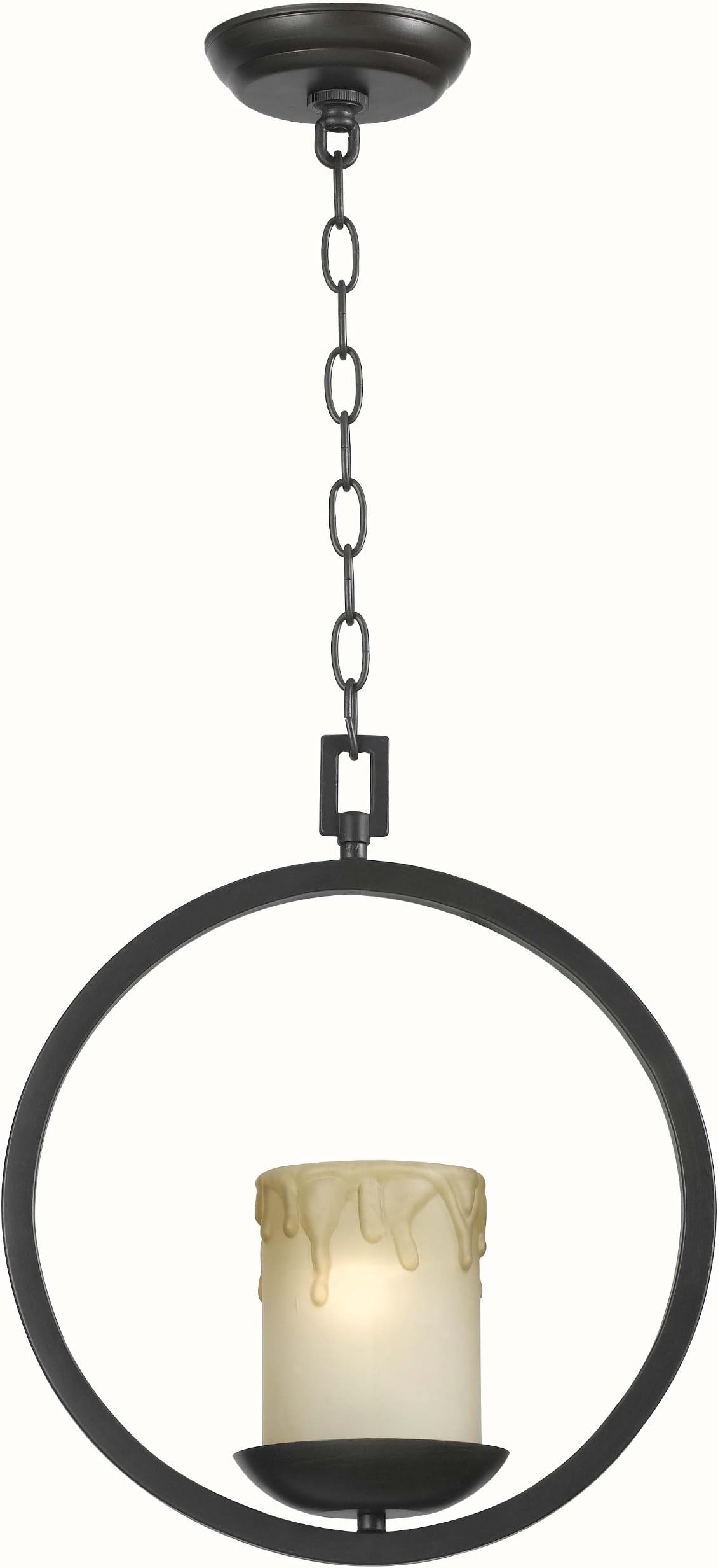 World Imports 6133-88 Colchester Collection 3-Light Wagon Wheel Chandelier, Oil Rubbed Bronze