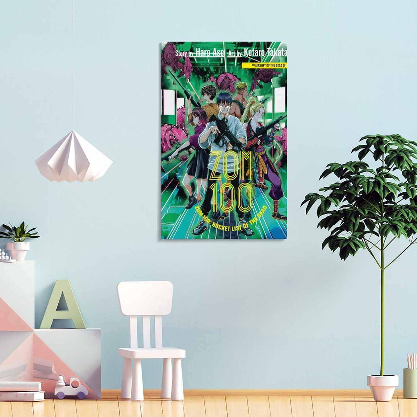 Amazon.com: Zom 100 Bucket List of The Dead Anime Poster Wall Art