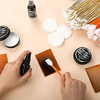 Vista 5 de Nuanchu Kit de reparación de cartas comerciales de 607 piezas incluye spray limpiador, pasta de pulido, hisopo de algodón, disco de algodón y paño