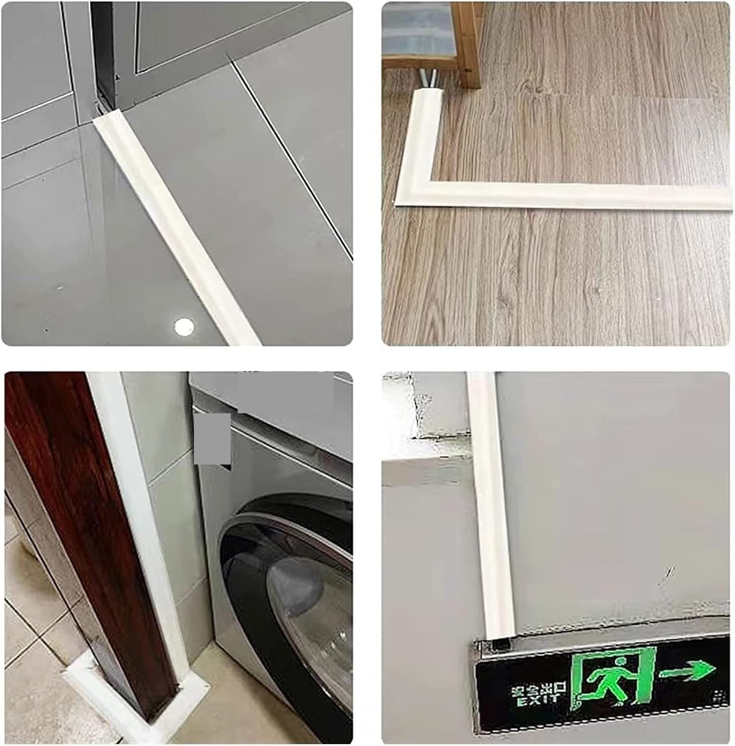 Cord Cover,Cord Covers for Wires on Floor, 3 Meter Floor Cable Bridge Self-Adhesive Cable Duct Floor Flat Floor Cable Protection