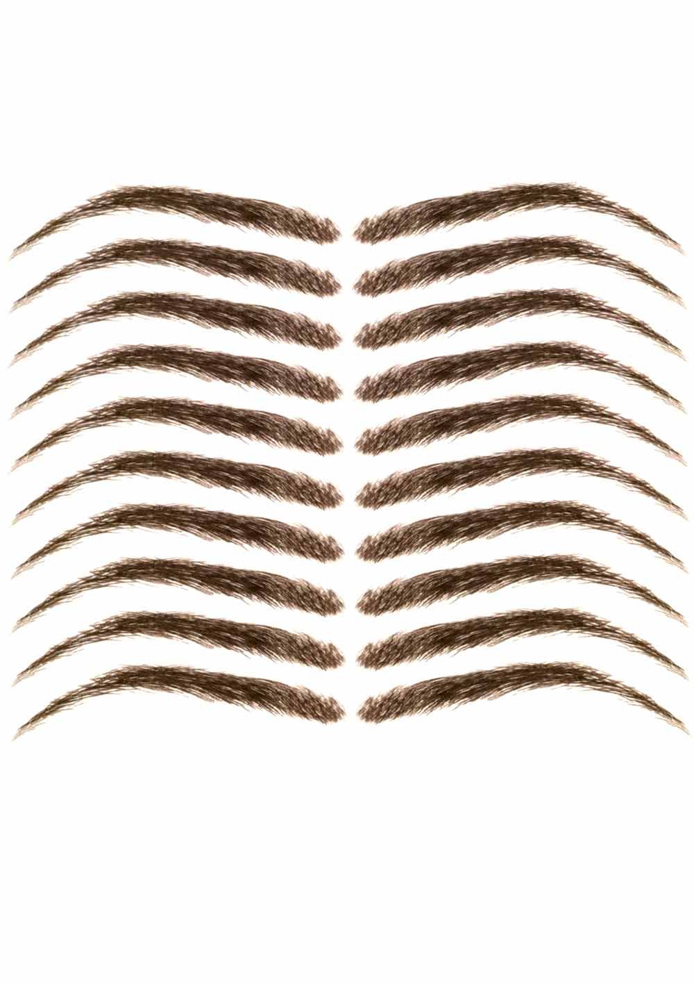 Cardani Eyebrow Tattoos #17 - Classic Shape Temporary Tattoo Eyebrows (Ash Brown)