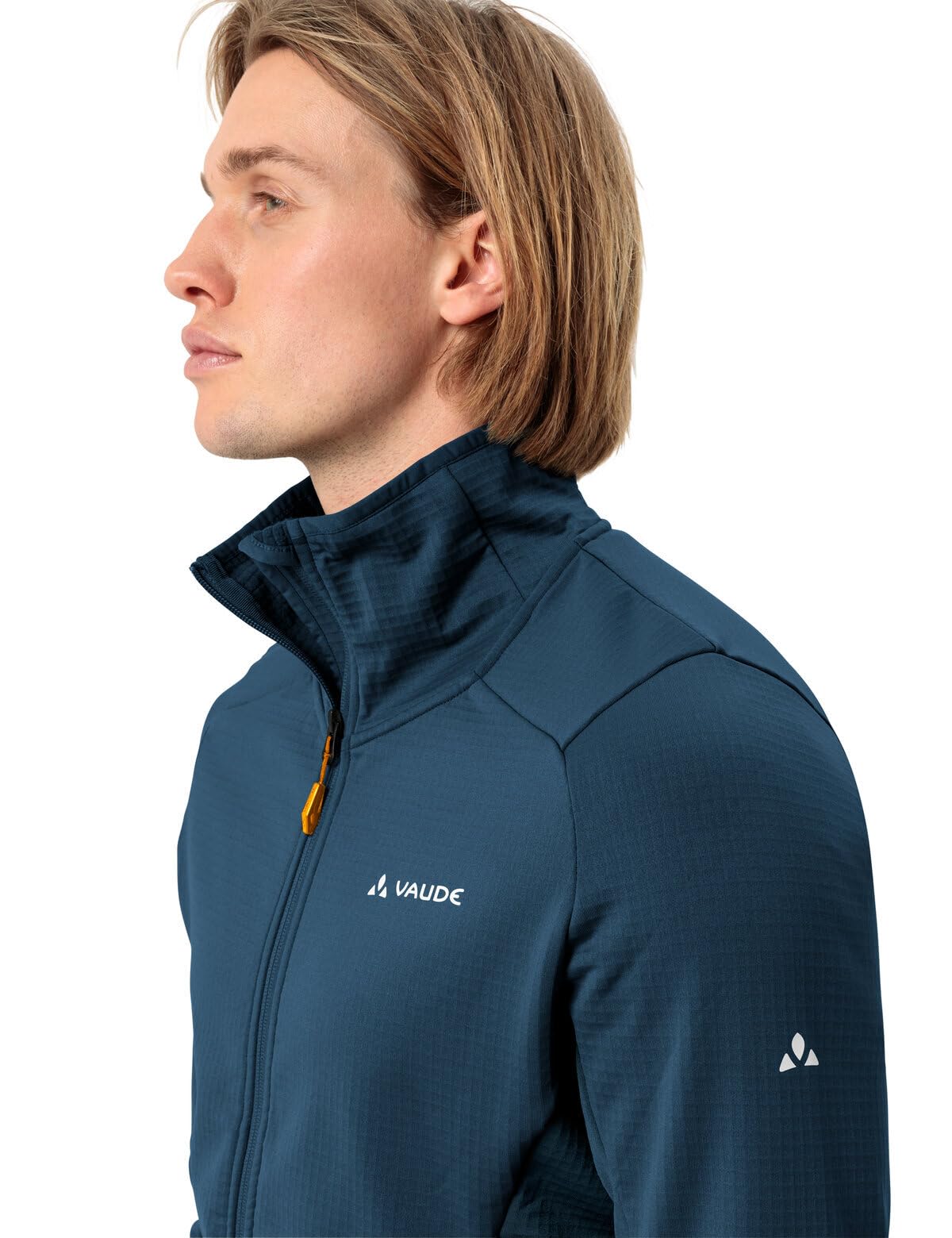 VAUDE Monviso Fleece FZ Jacket II – Herrenjacke mit Front-Reißverschluss, Fleecejacke aus Polyester mit 2 Taschen – für Skitouren und Bergtouren, Passform: SlimFit