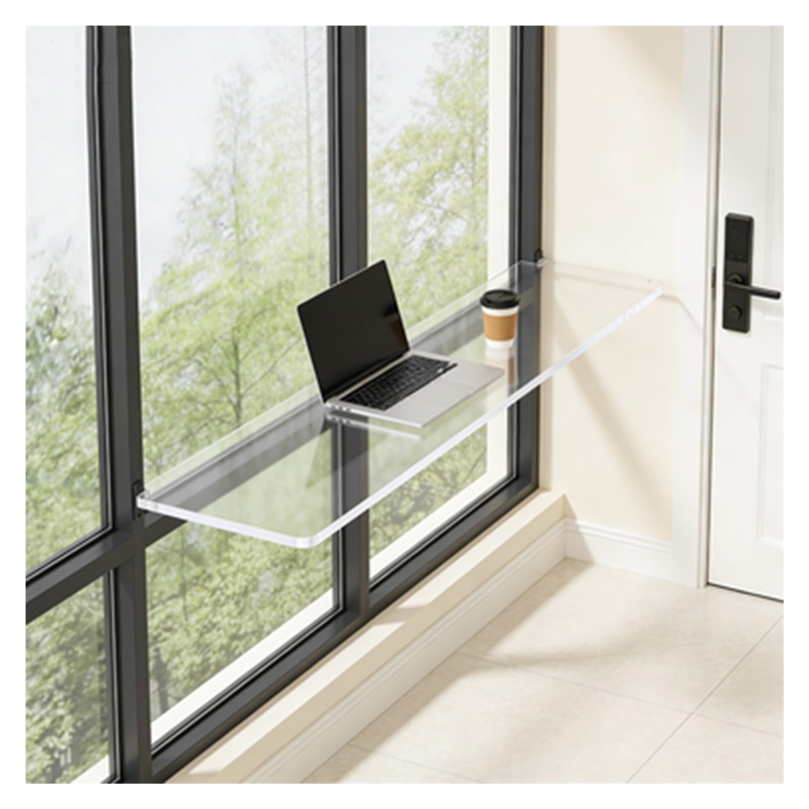 Extension de rebord de fenêtre en acrylique pour organiser la cuisine