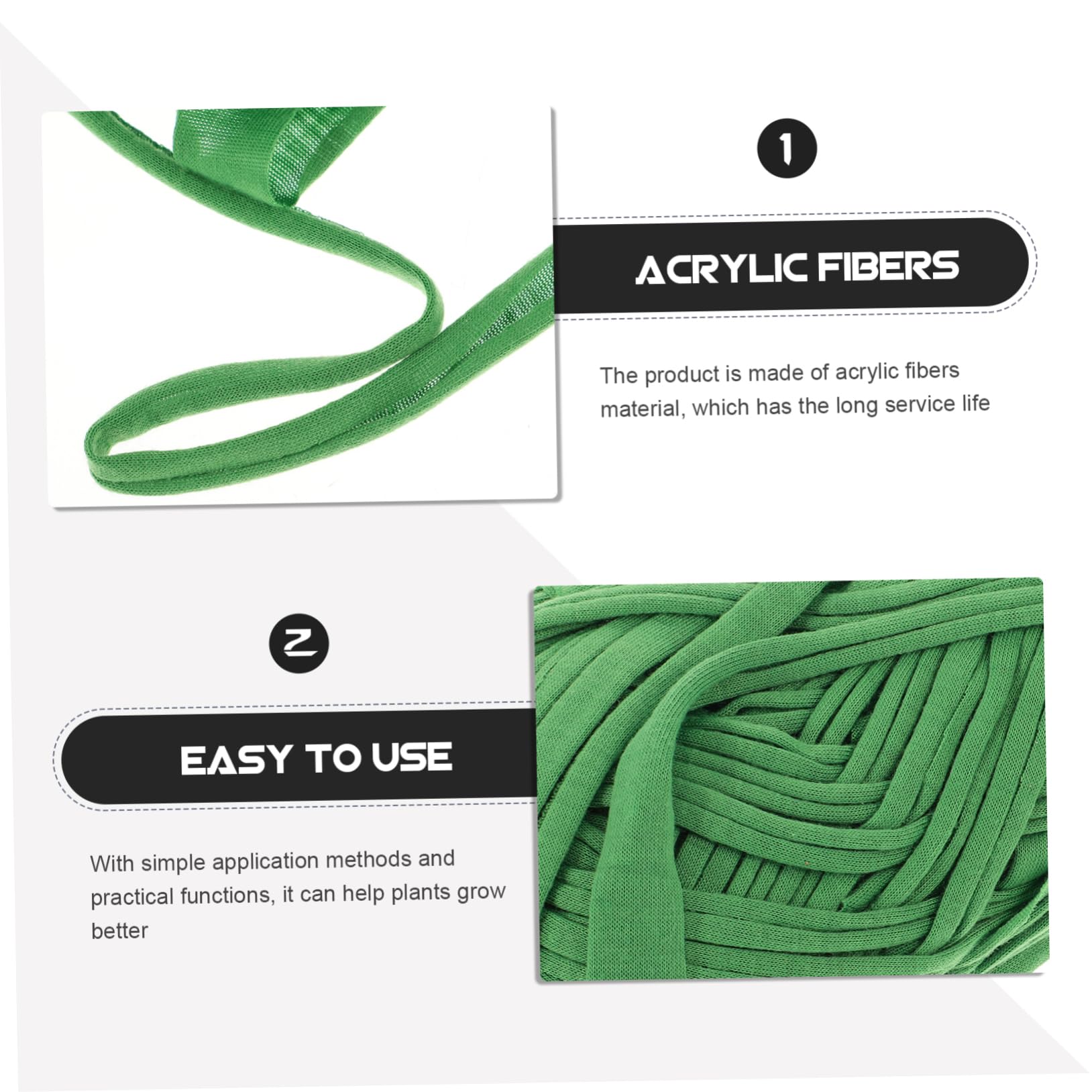 ibasenice 4 Ensembles Attaches De Plantes Flexibles pour Fixation Soutien De Plantes Accessoires De Jardinage Polyvalents Fibres Acryliques 2 Rouleaux*4