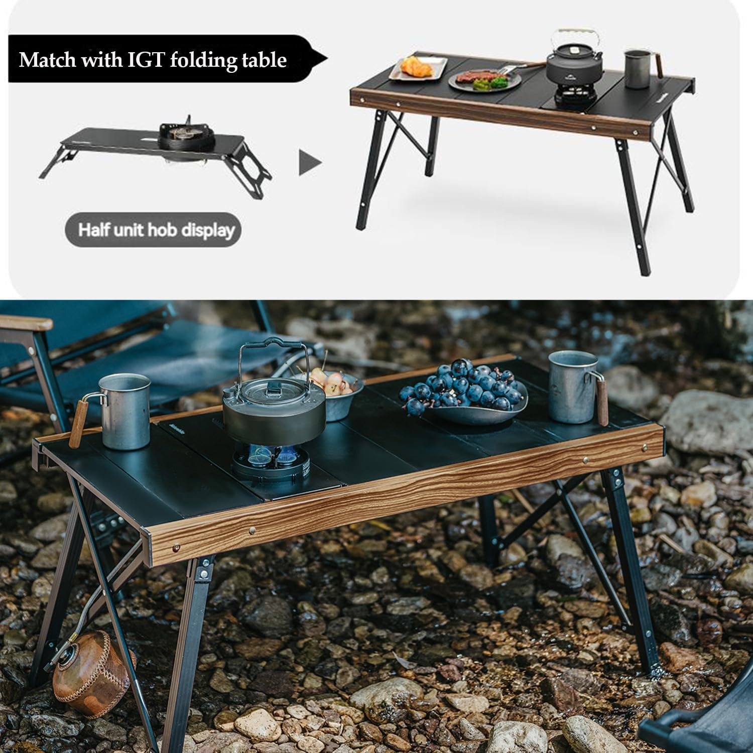 Naturehike Portable Camping Stove, 1 Burner Gas Camp Stove with Carry Bag, 11260 BTU Backpacking Stove with Adjustable Burners for Outdoor Hiking Backpacking