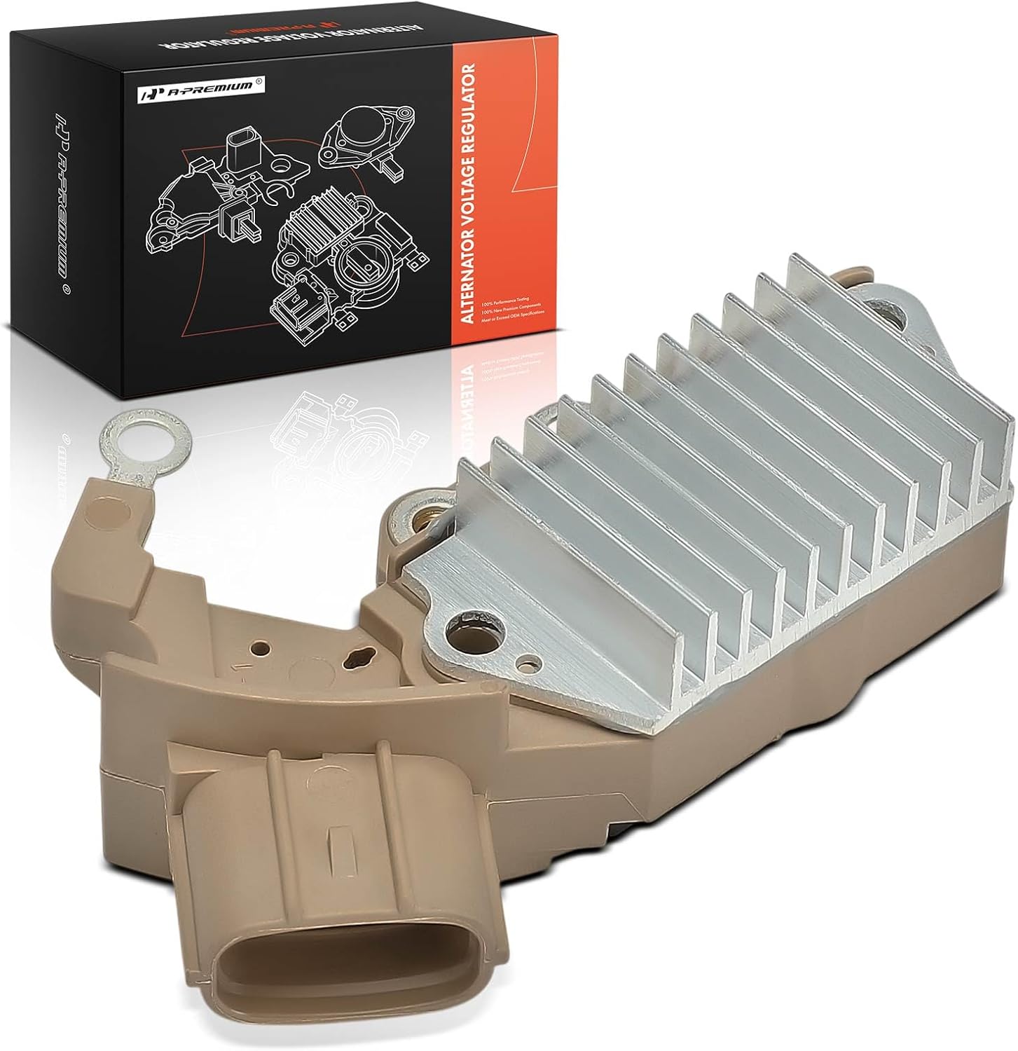 A-Premium Alternator Voltage Regulator Compatible with Scion xB 2004-2006 1.5L, xA 2004-2006 1.5L & Toyota Echo 2000-2005 1.5L, 14.5V A-Circuit 14.5 Vset