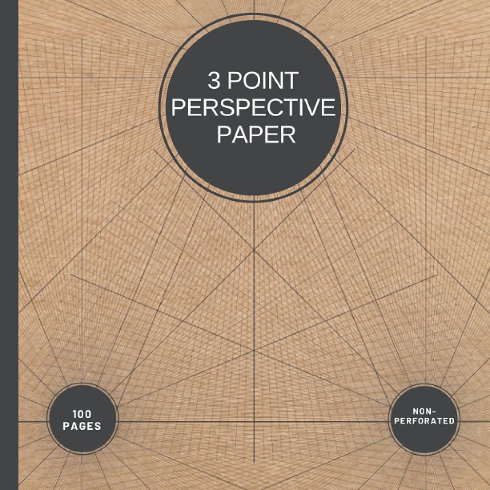 3 Point Perspective Paper: Sketchpad with 3 Point Perspective Grids for Architecture, Interior Design and 3D Prototypes (Tractive Tools Perspective Grids)