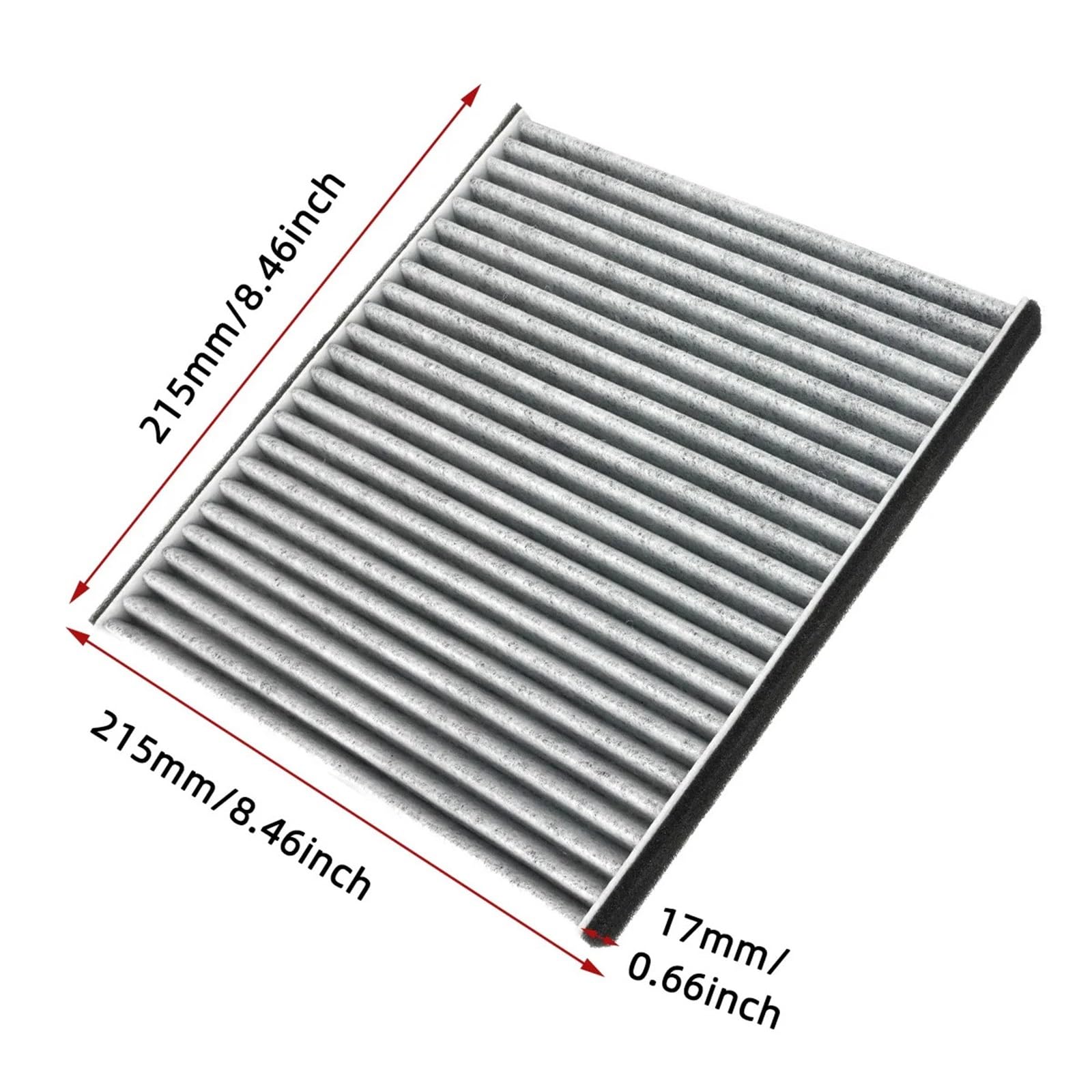Filtro de aire de cabina para coche, compatible con Mazda, Mitsubishi, Subaru y Toyota. Filtros de fibra CF9846A 7260 C35516. Filtro de Habitáculo Antipolen(2PCS)