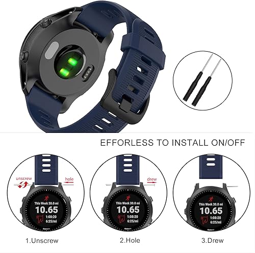 Miniatura 34 de ISABAKE Correa para Garmin Forerunner 935/Forerunner 945/955/965/Forerunner 745, compatible con Fenix 5/Fenix 5plus/ Fenix 6/Fenix 6 Pro/Approach