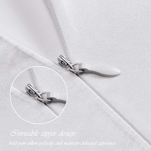 Miniatura 4 de Funda de almohada 100% seda de morera para cabello y piel, seda real de 19 momme en ambos lados, con cremallera oculta, seda pura, caja de regalo