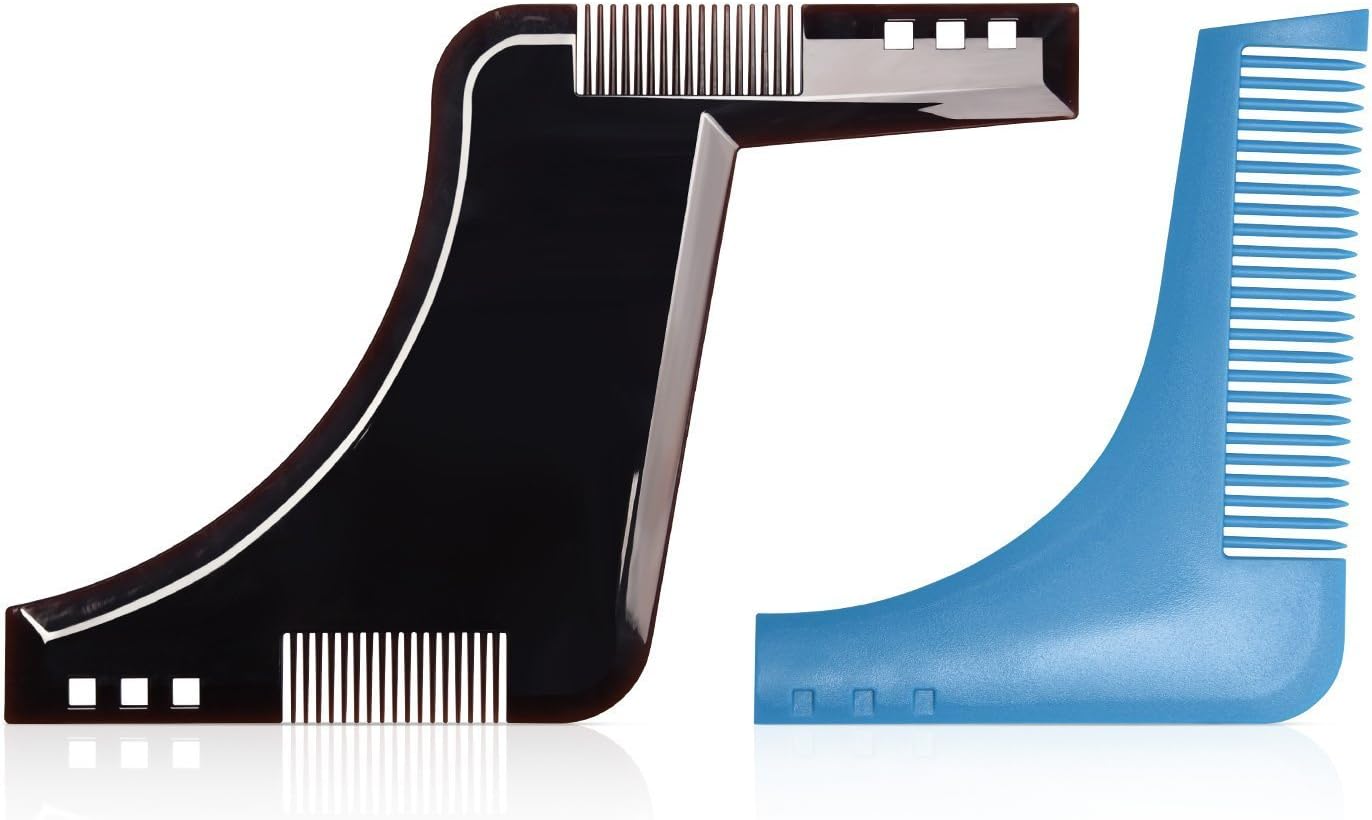 Beard Styling and Shaping Template Comb Tool Beards Facial Hair Trimmer for Jaw Line