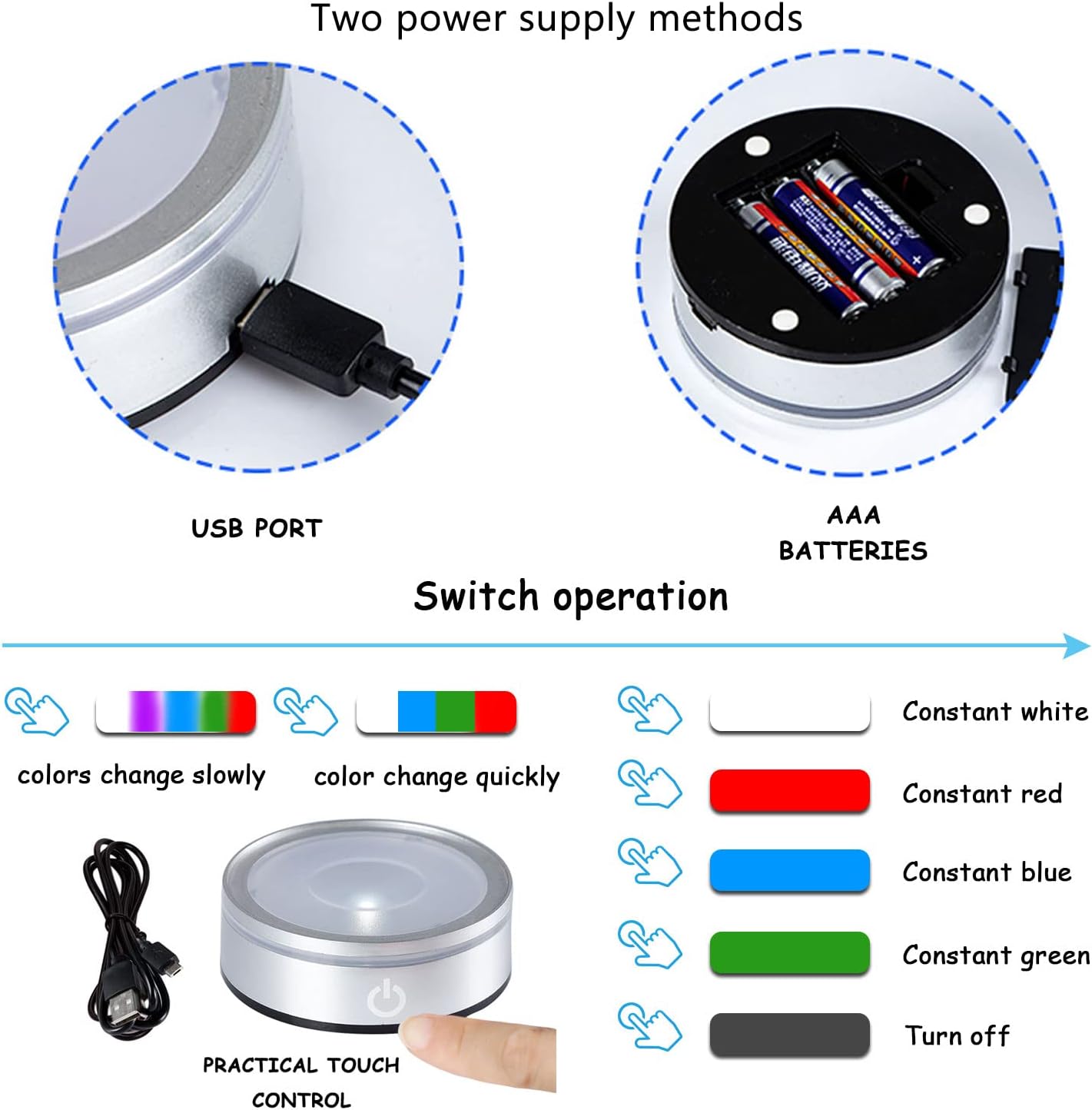 Movdyka 3D Crystal Ball Virgin Mary Statue Religious Gifts for Women Men Catholic, Laser Engrave Blessed Mother Statues Figurine Decor with Night Light Base, Christian Gifts for Women Friends Faith - Image 7