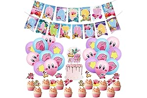 Kir-by Theme Birthday Party Decorations for Kids