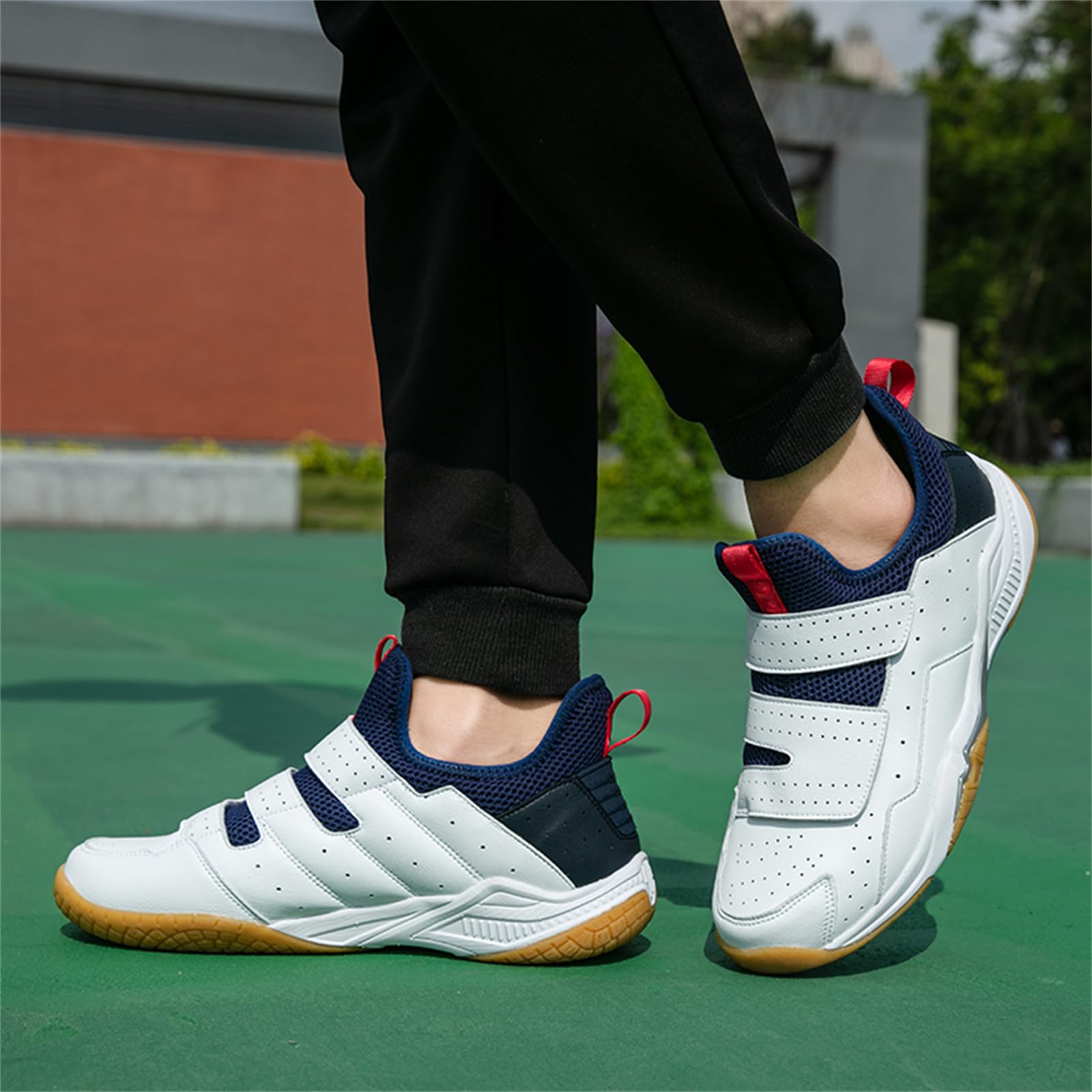 Męskie buty do badmintona Slip-On Pickleball Tenisówki Niebrudzące Antypoślizgowe Lekkie do kortów halowych
