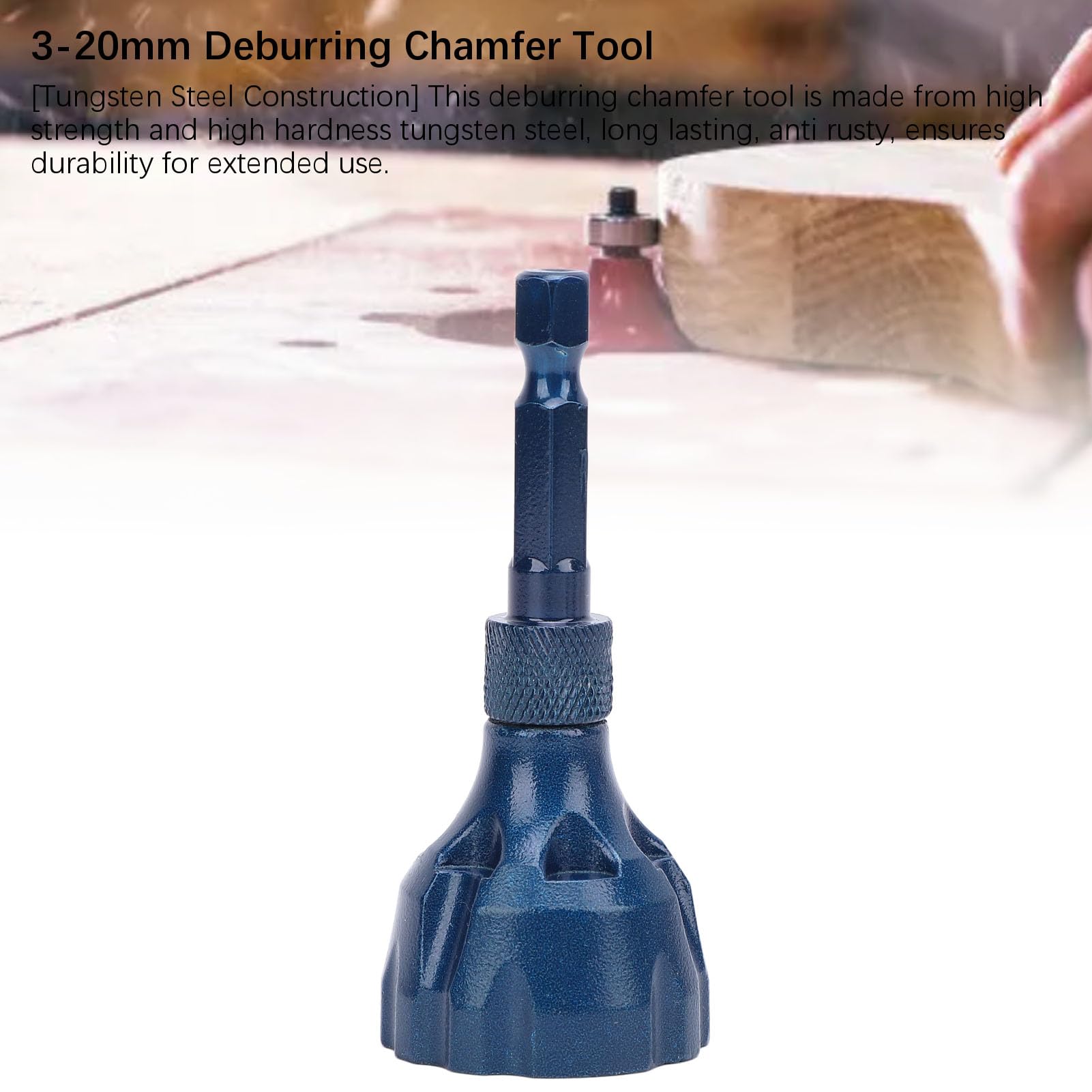 DEBURRING Chamfer Tool Tungsten Steel Burr Removal Screws Bolts 3-20MM HEX Shank Versatile Application