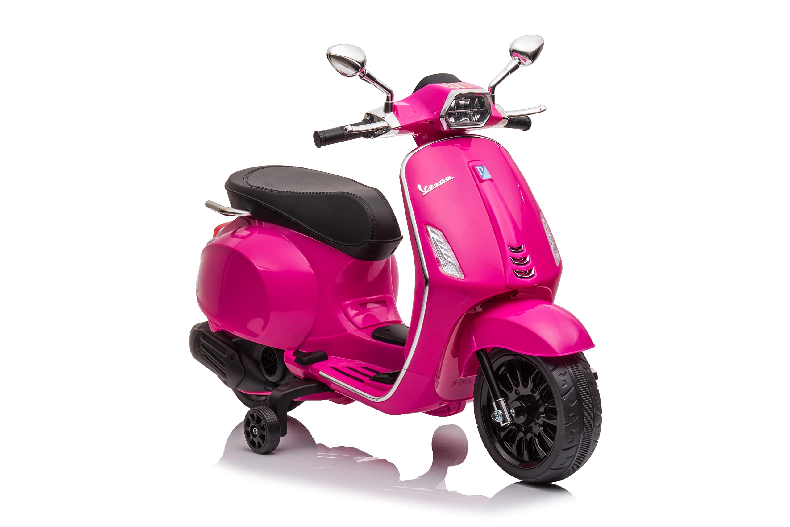 FINOOS Moto Scooter électrique Enfants Vespa Sprint 6V Licence Piaggio avec Musique (Rose)