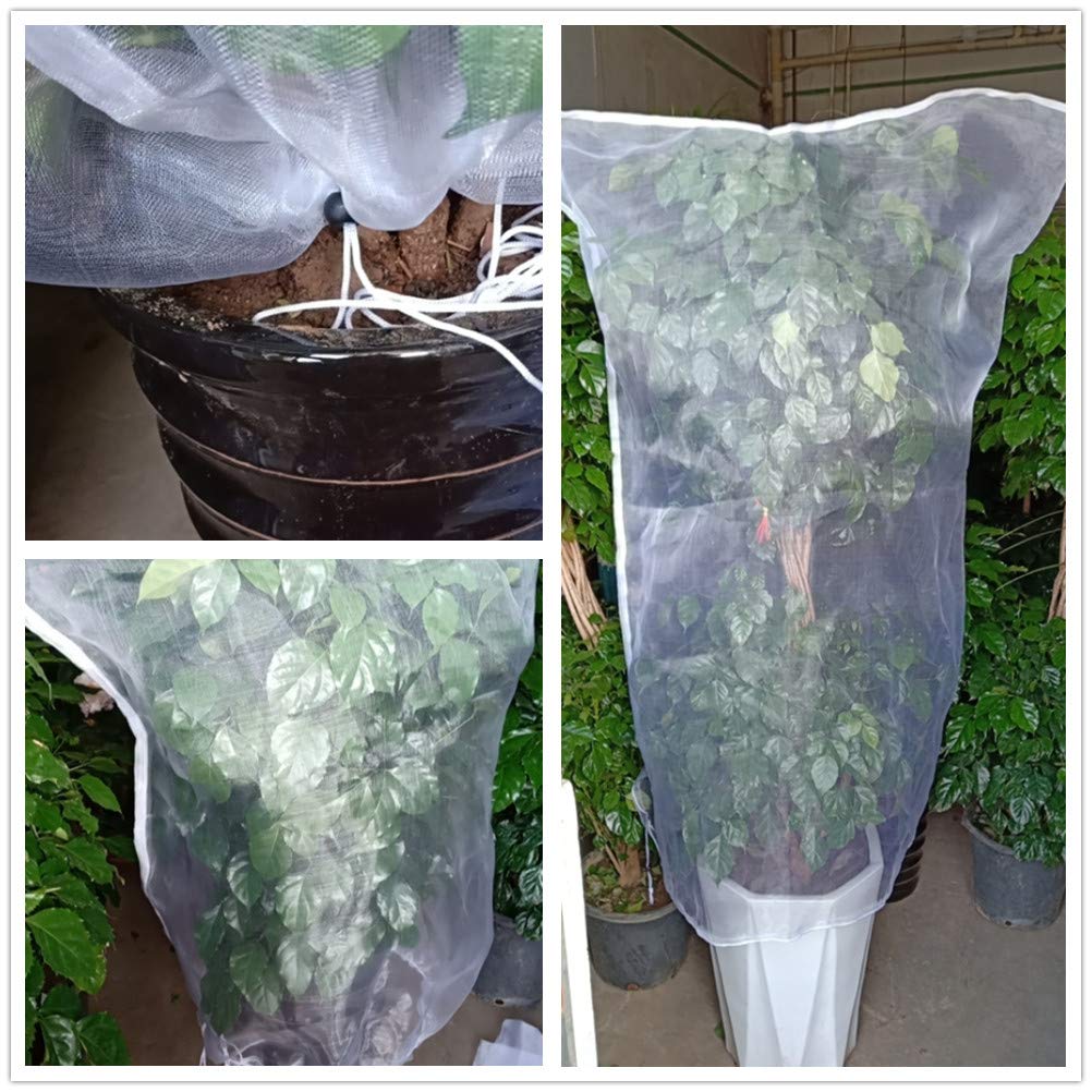 Rete Protettiva Per Piante Con Cerniera E Cordoncino – Anti Insetti E Uccelli Per Orto E Giardino – 120x180 Cm