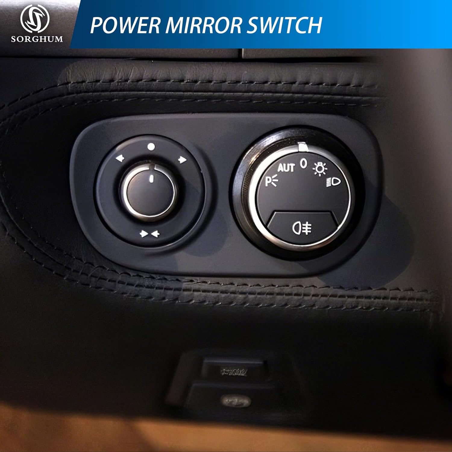 Sorghum Power Mirror Switch - Power Mirror Control Switch Button Compatible with 10-15 Ferrari 458 Italia 12-15 458 Spider 13-17 F12 Berlinetta 15-18 California T 16-17 F12tdf 4 Pins Replace# 259909