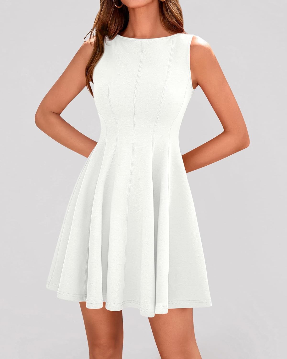 BTFBM Spring Dresses for Women 2026 Elegant Classy A Line Casual Graduation Business Work Party Cocktail Short Dress - Image 5