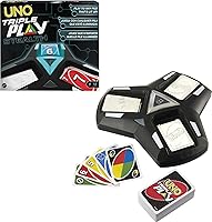 UNO Triple Play Family Card Game with Card-Holder Unit with 3 Modes, Lights & Sounds & 112 Cards for Kid, Teen, Family &...