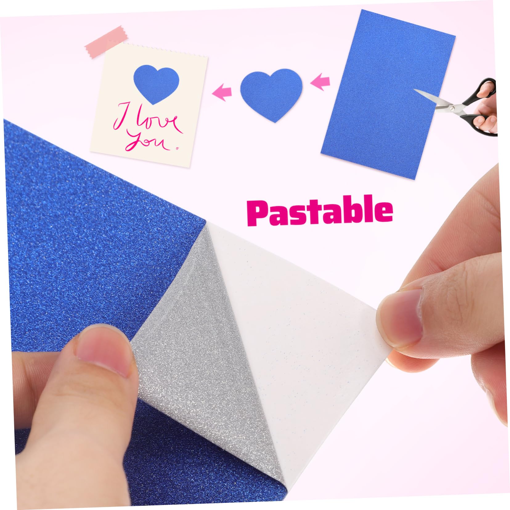 60arkusze Arkuszy Papieru Samoprzylepnego z Brokatem Różnych Kolorach Papier Do Rękodzieła i Scrapbookingu Łatwy Użytkowaniu Idealny Do Tworzenia Zaproszeń i Dekoracji