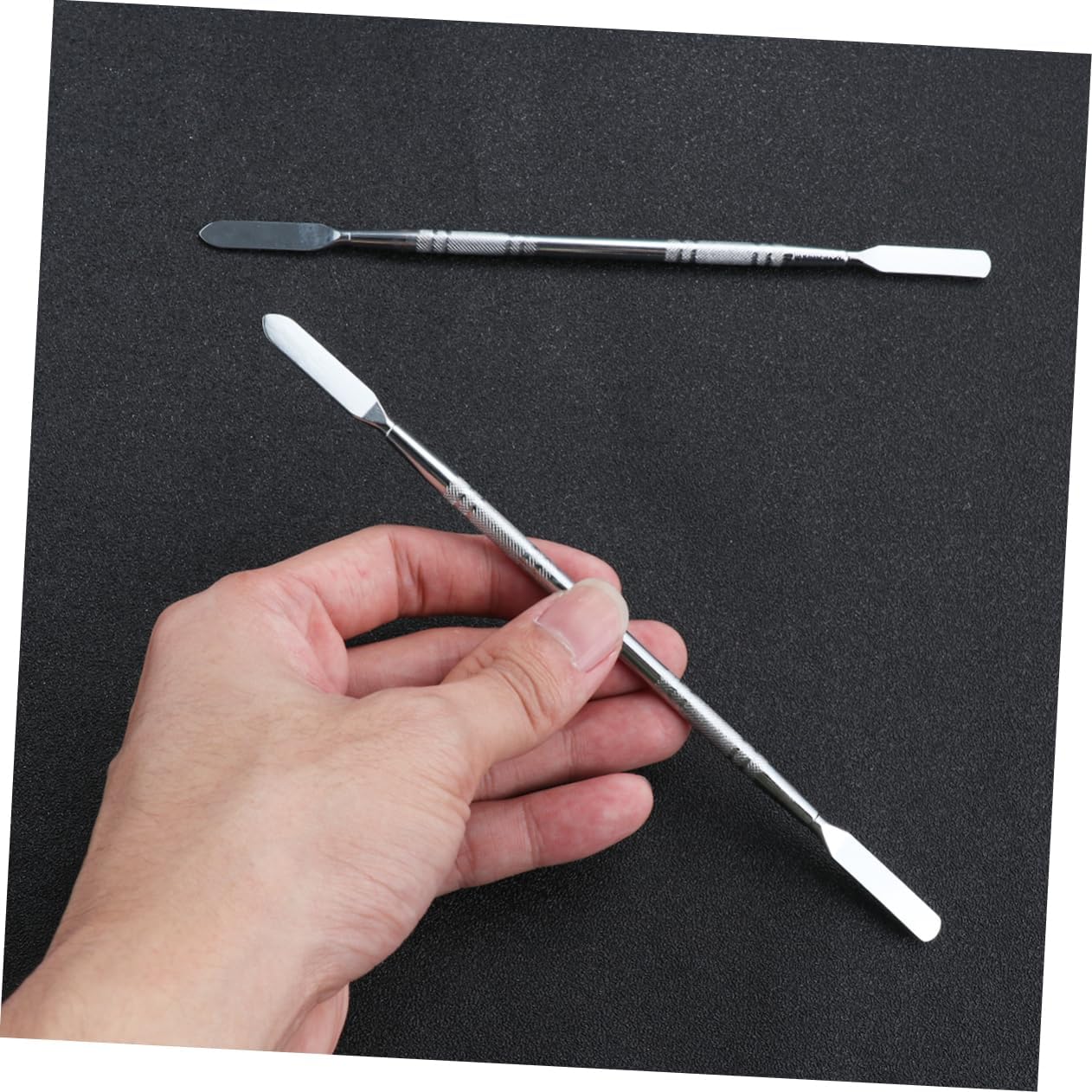 2pcs Long Stainless Steel Spudger Pry Tool Double-ended Opening Stick for Mobile Phone Tablet Laptop Repair Durable Lightweight Reusable Electronics Prying Tools