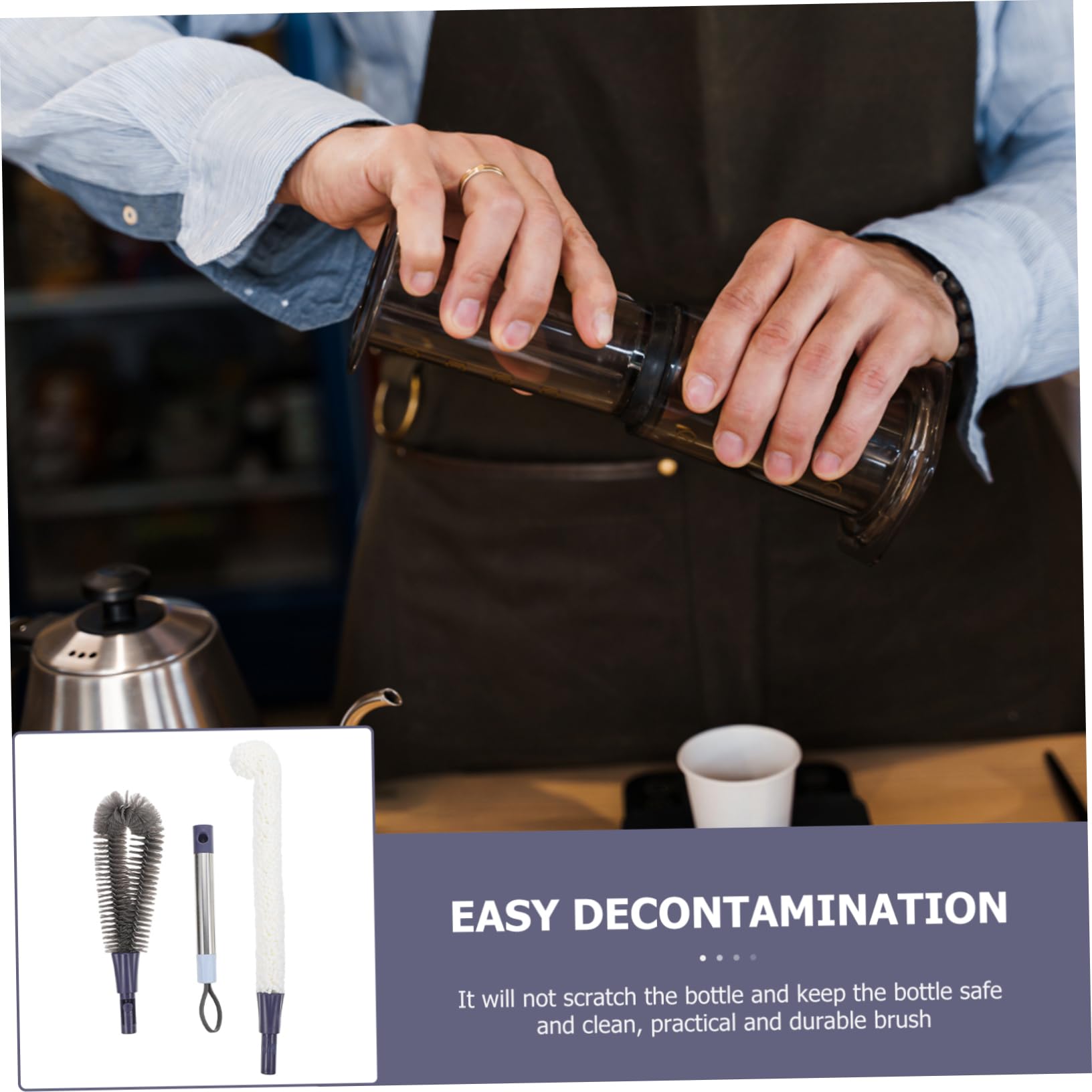 BUTIFULSIC 1 Set Cup Brush Long Handle Bottle Brush Long Handle Clean Brush Mug Brush Bottle Brush Cleaning Brush for Bottle Milk Bottle Brush Bottle Clean Brush Mug Cleaning Brush