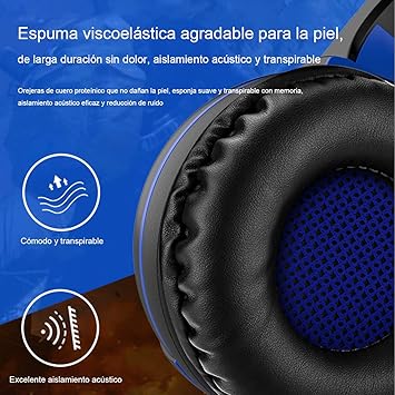 SEASKY Auriculares para Juegos, Audífonos Gamer con Micrófono con  Aislamiento de Ruido, Gaming Auriculares Estéreo 3.5mm Luz Led para PS4,  PC, Mac Nintendo, Controlador Xbox One : Amazon.com.mx: Electrónicos
