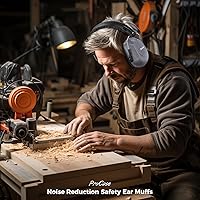 Vista 8 de ProCase - Orejeras con reducción de ruido, protección auditiva a prueba de sonido, auriculares con cancelación de ruido NRR 28dB para adultos