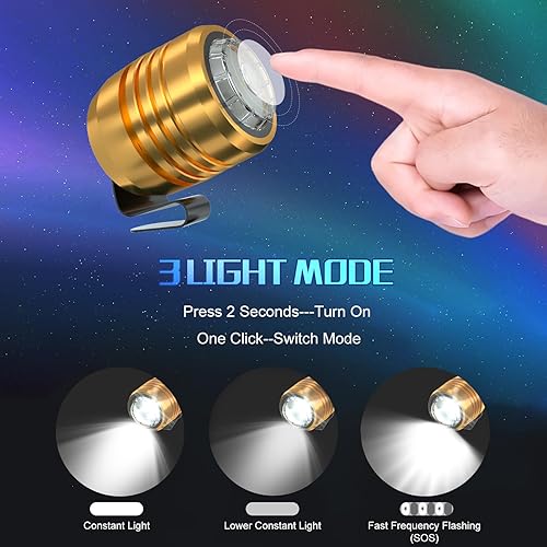 Vista 12 de 2 faros delanteros recargables compatibles con zuecos, luz ajustable para zapatos, linternas accesorios para niños y adultos, sandalias de clip