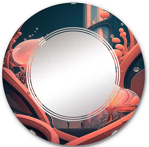 Vista 6 de Space Artchitecture- Vanity Mirror, Bathroom Mirrors, Wall Mirrors for Living Room, Bedroom - Oval Mirror - Large 20'x30', 24'x36