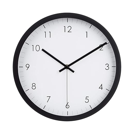 Amazon Basics Classic Wall Clock – 30 cm