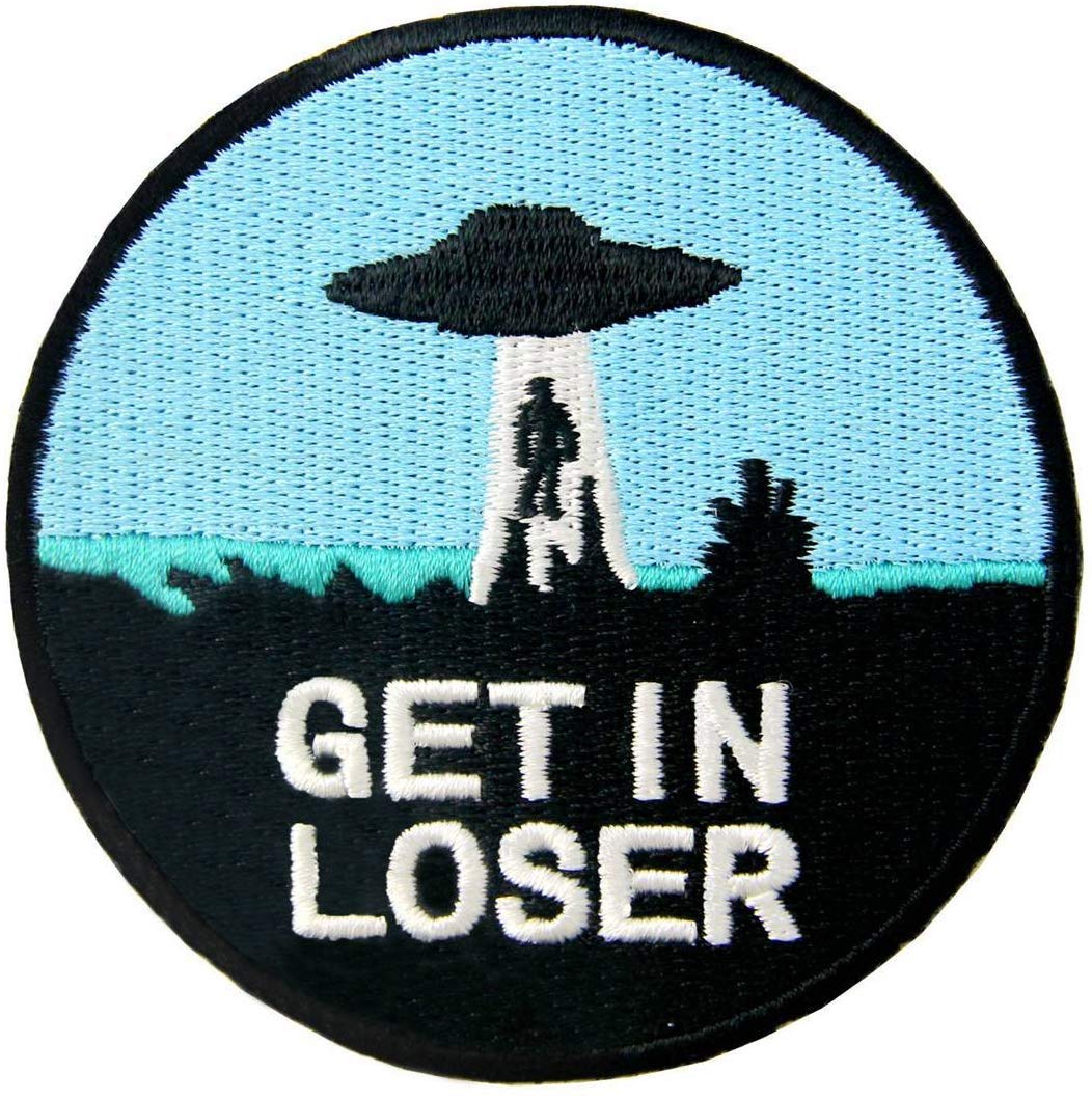 Get In Loser Patch Ufo Alien Patches Embroidered Iron On Sew On Amazon In Home Kitchen