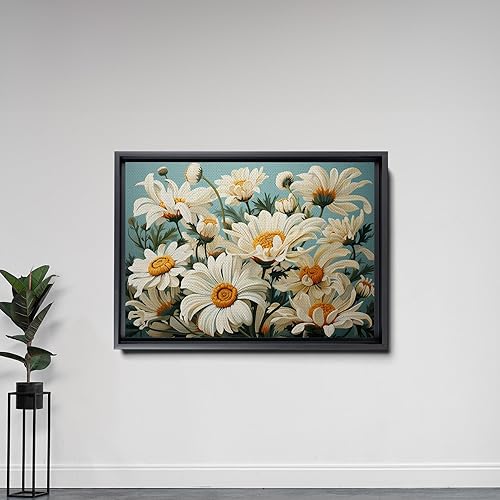 Miniatura 5 de Flower Market Art Prints London Tokyo, Flower Wall Art, Aesthetic Flower Canvas prints Unframed, daisies Wall Decor Pictures for Wall Living Room
