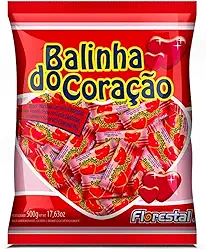Balinha do Coração Morango 500g - Florestal