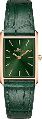 Daniel Wellington Bound 35x24mm Guilloche Silver - Men Watch Stainless Steel Leather Strap Watch