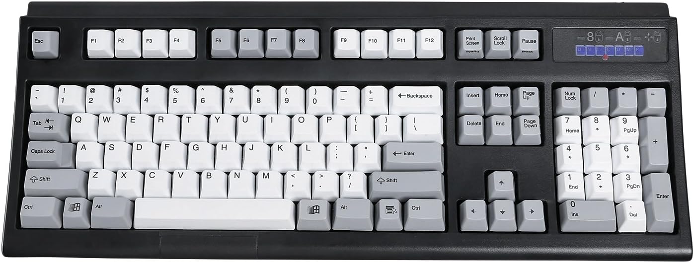 Unicomp Two Tone Ultra Classic Model M Black Buckling Spring 104 Key USB Keyboard